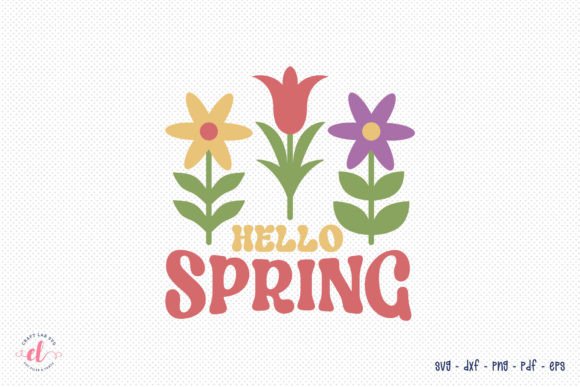 Download Hello Spring | Retro Spring SVG Design - Premium Resources