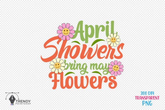 Download April Showers Retro Spring SVG Design - Premium Resources