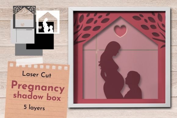 Download Family Shadow Box, Pregnant Light Box - Premium Resources
